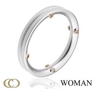 Anello Chimento Donna Fedi in Oro bianco Diamante 0.03 Ct 1A08455B15140 - 1A08455B15140